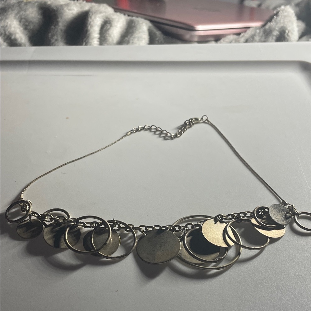 Delicate Gold Disc Charm Necklace for Women